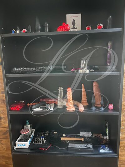 La collection d'accessoires avec lesquels la Domina Lady Panthéa inflige, à Sa guise, plaisir et douleur.